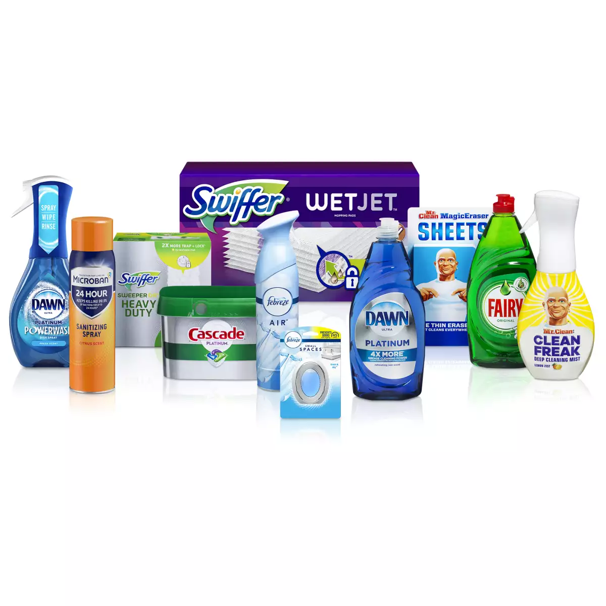 Productos para el cuidado del hogar de P&G. (Cortesía)