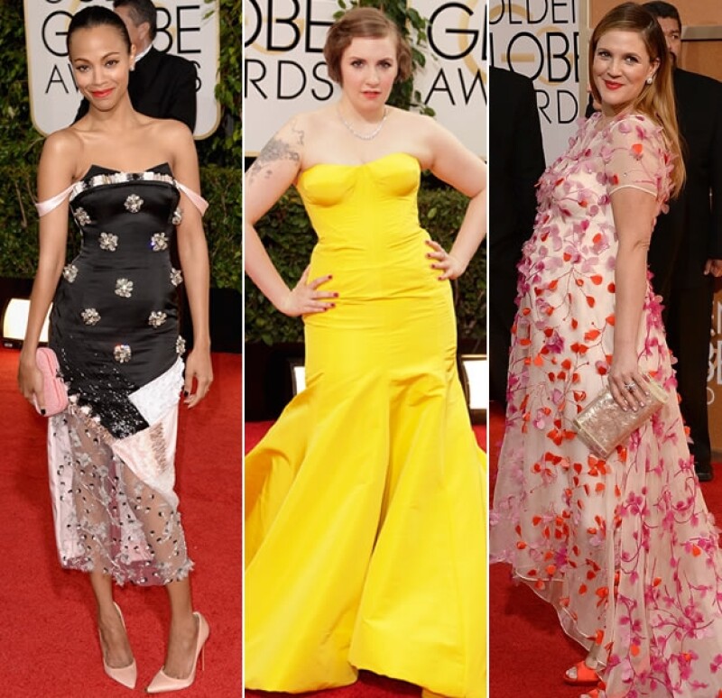 Zoe Saldana, Lena Dunham y Drew Barrymore, las peores según nuestros usuarios.