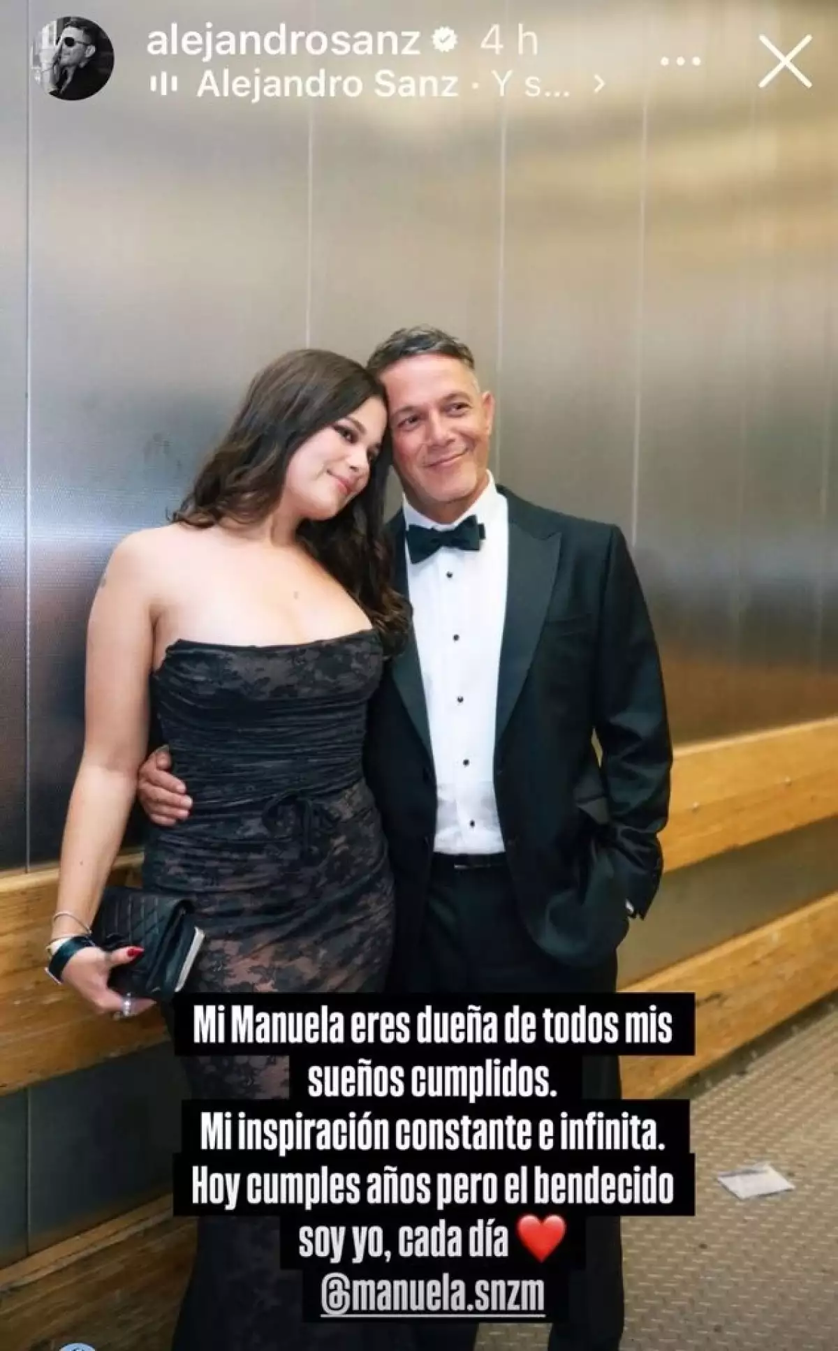 Manuela y Alejandro Sanz