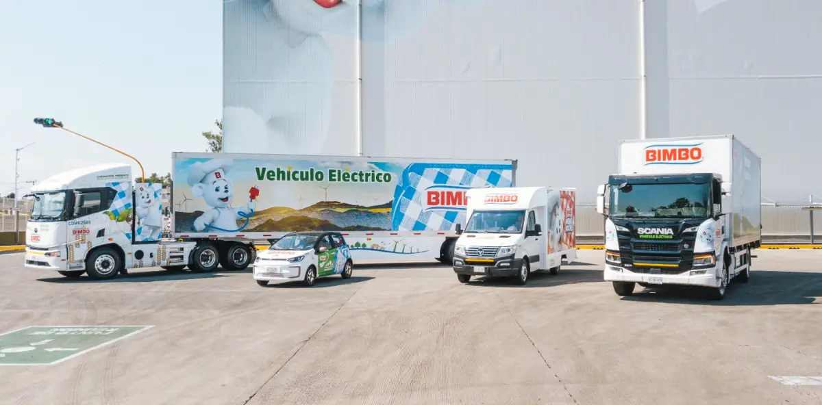 Bimbo comenzó a integrar autos eléctricos en 2013. 
