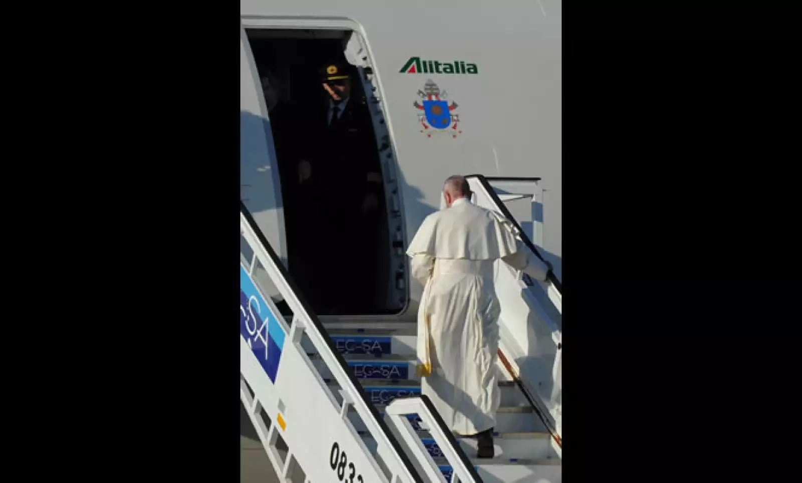 El jerarca católico salió desde Roma la mañana de este viernes, para una escala en La Habana, Cuba.