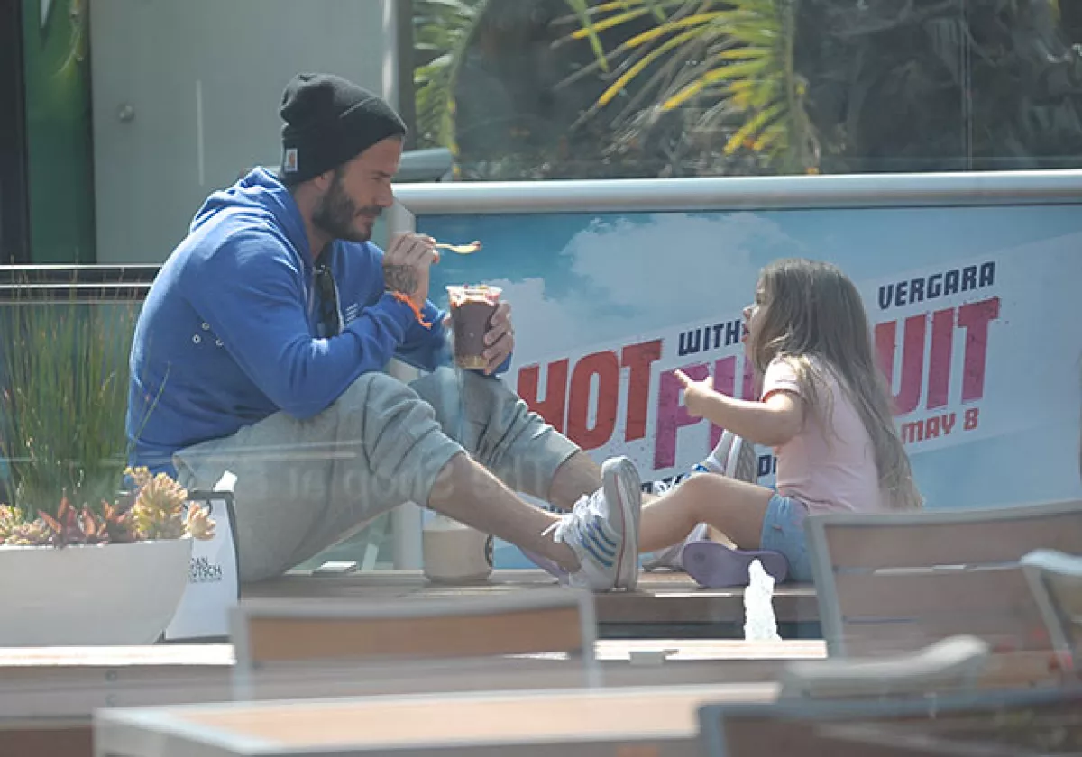 Los ice cream dates son algo cotidiano en la relación padre-hija de David y Harper.