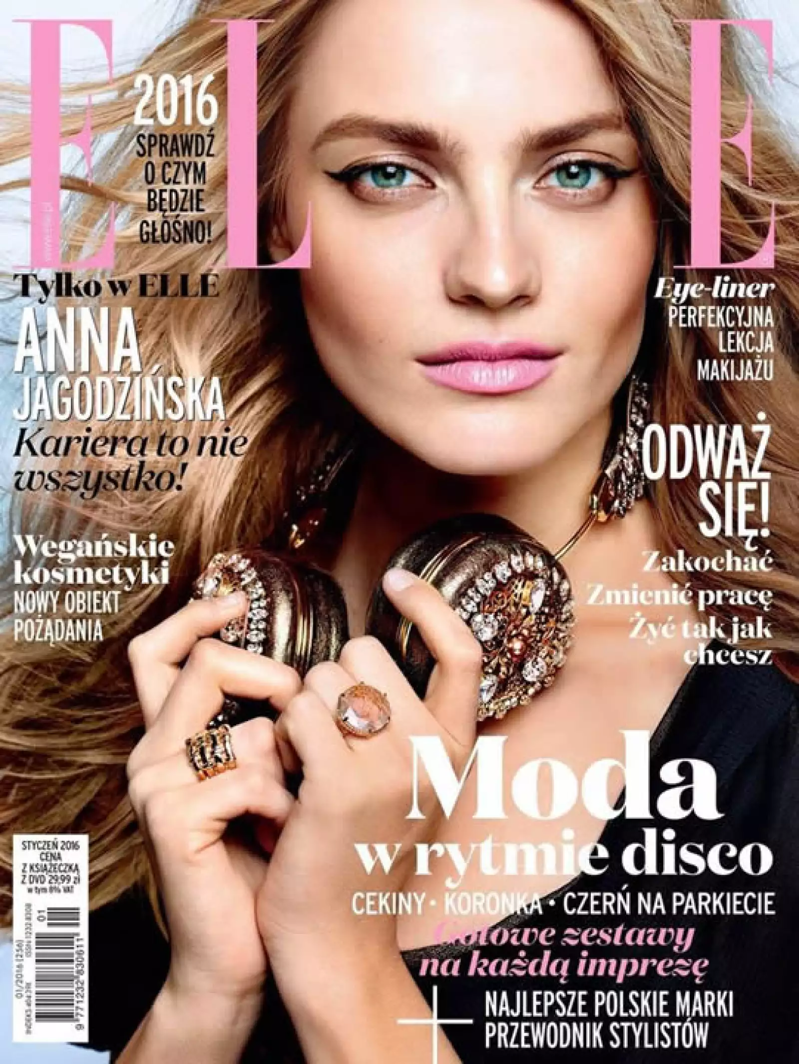 ELLE Polonia: Anna Jogodzinska protagoniza la portada con una fotografía de Zuza Krajewska.