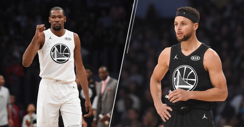 Kevin Durant y Stephen Curry