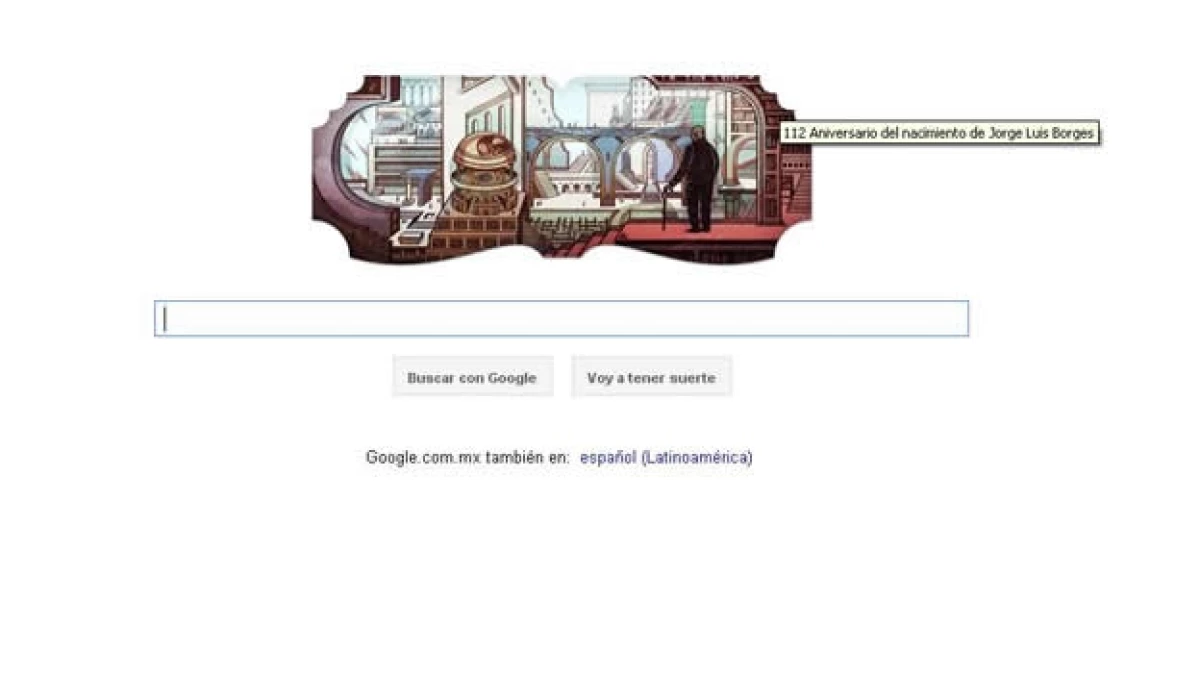 doodle jorge luis borges google