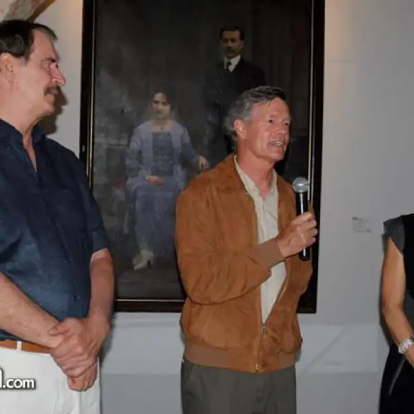 Vicente Fox,Steve Hilton y Martha Sahagún