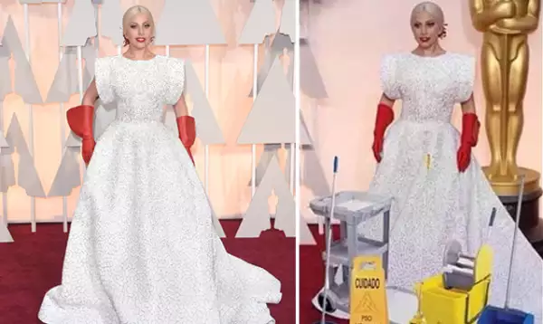 Lady Gaga en los Oscar 2015.