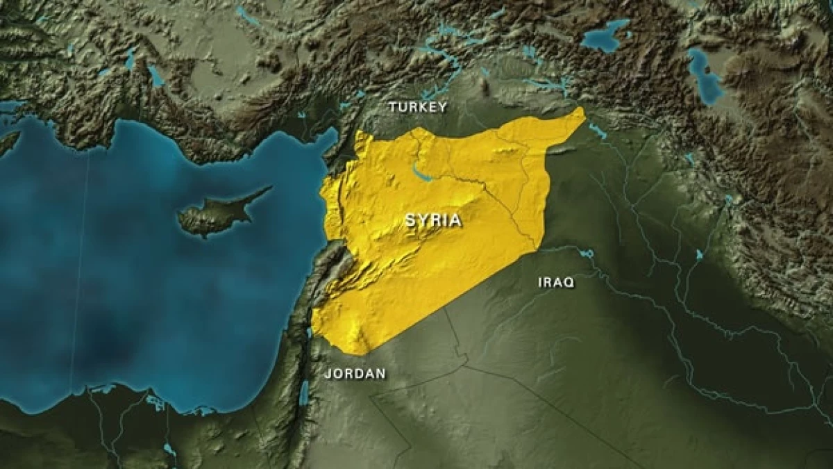 Mapa de Siria