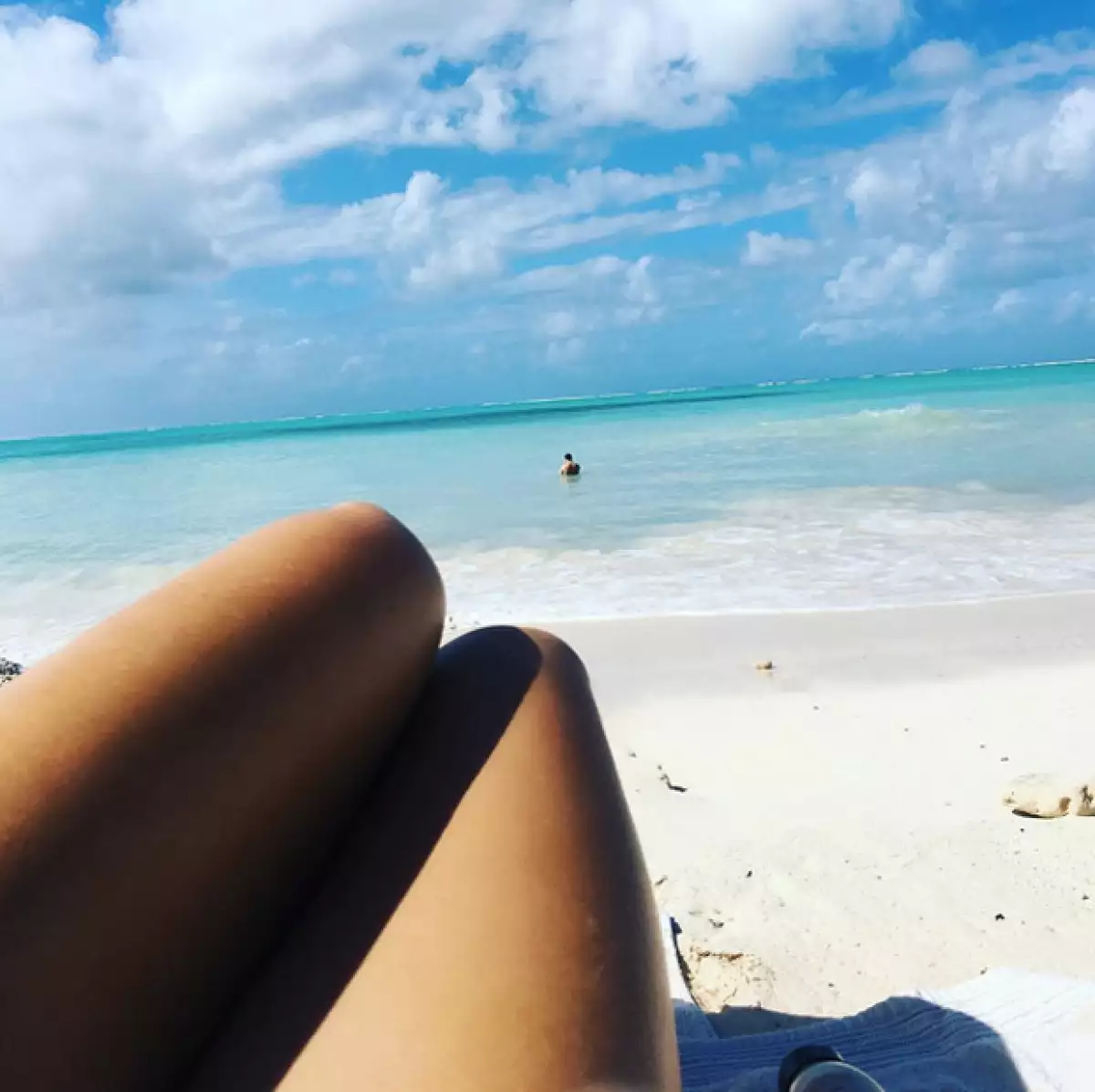 La actriz colombiana mostró lo relajada que se encuentra en sus vacaciones.