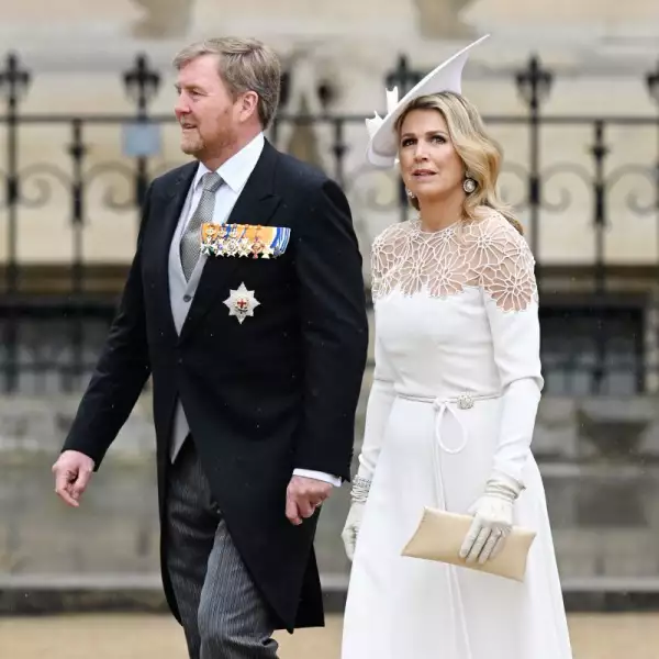 Guillermo Alejandro y Máxima de Holanda en la coronación del rey Carlos III