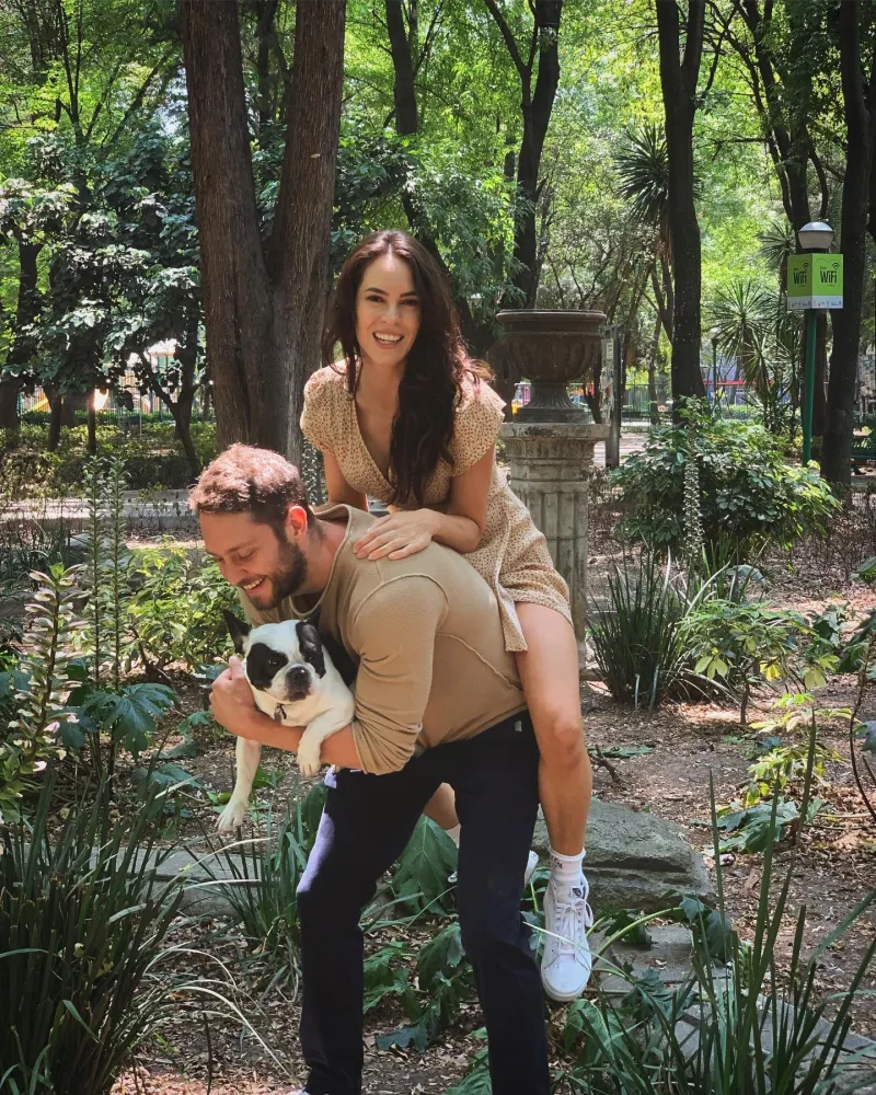 Christopher Uckermann y Muriel Hernández