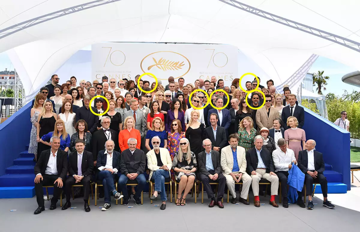 Mexicanos en histórica foto Cannes