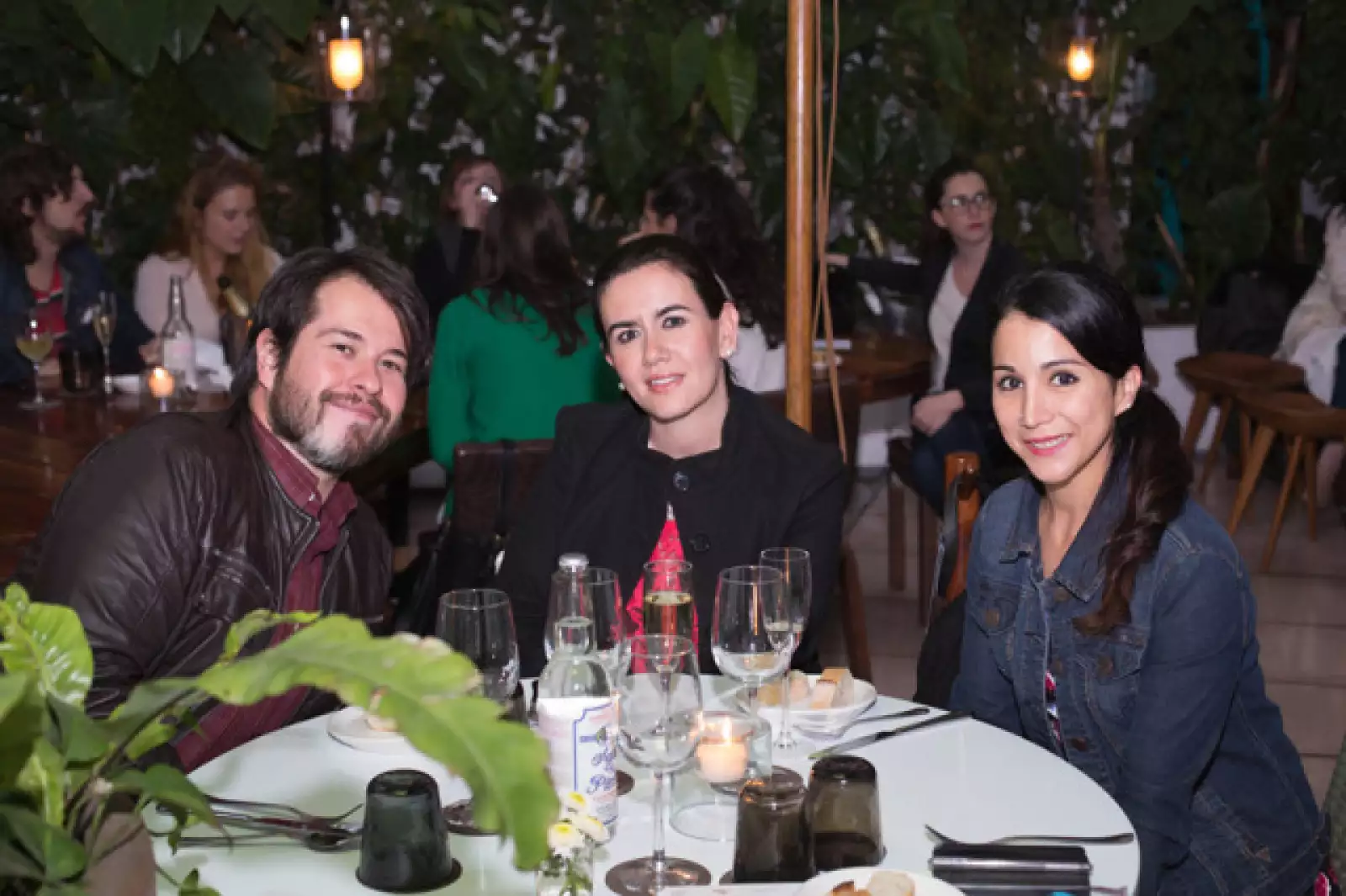 Juan Garza, Cristina Méndez y Diana Féito