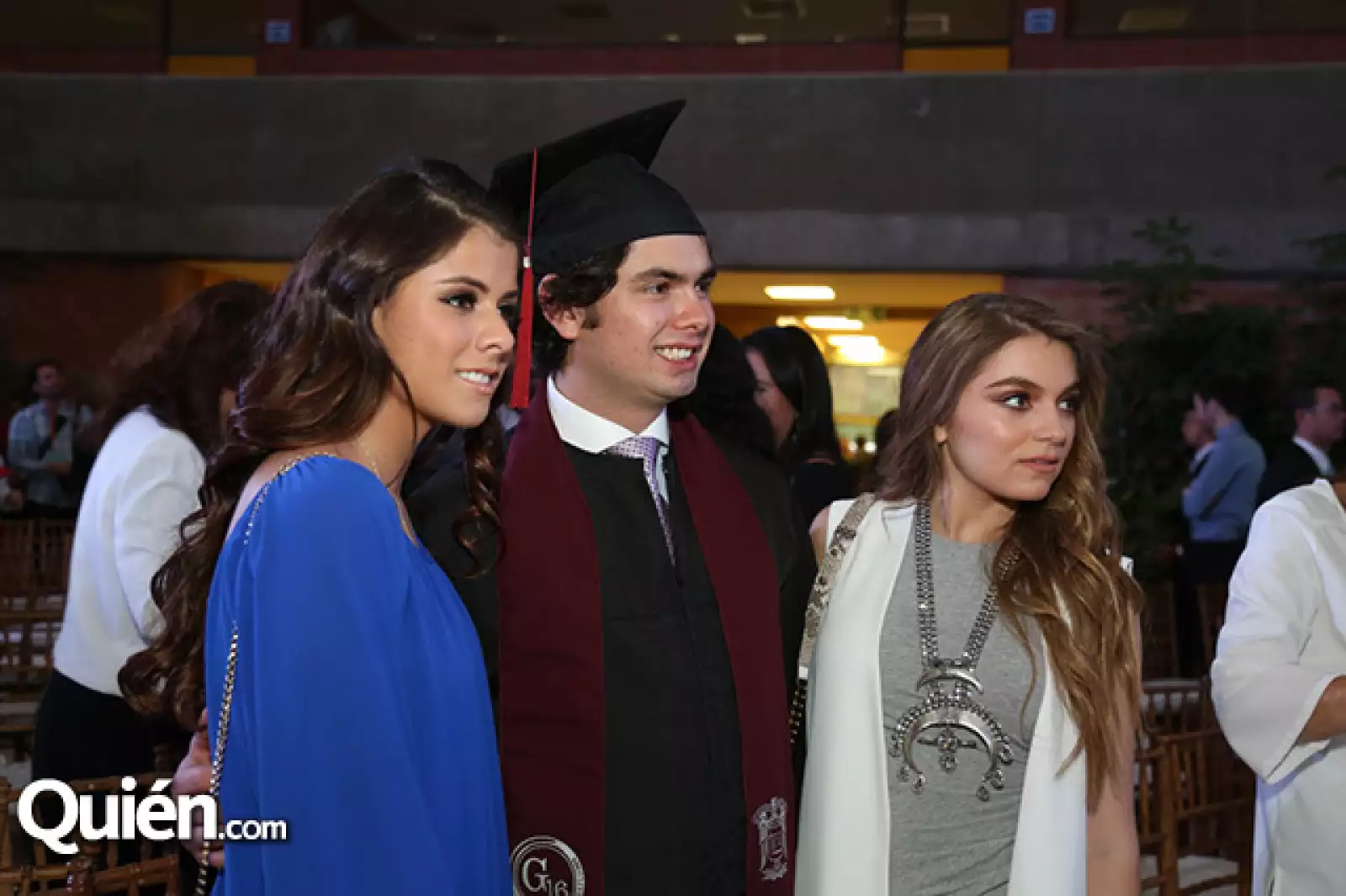 Paulina Peña, Alejandro Peña y Sofía Castro
