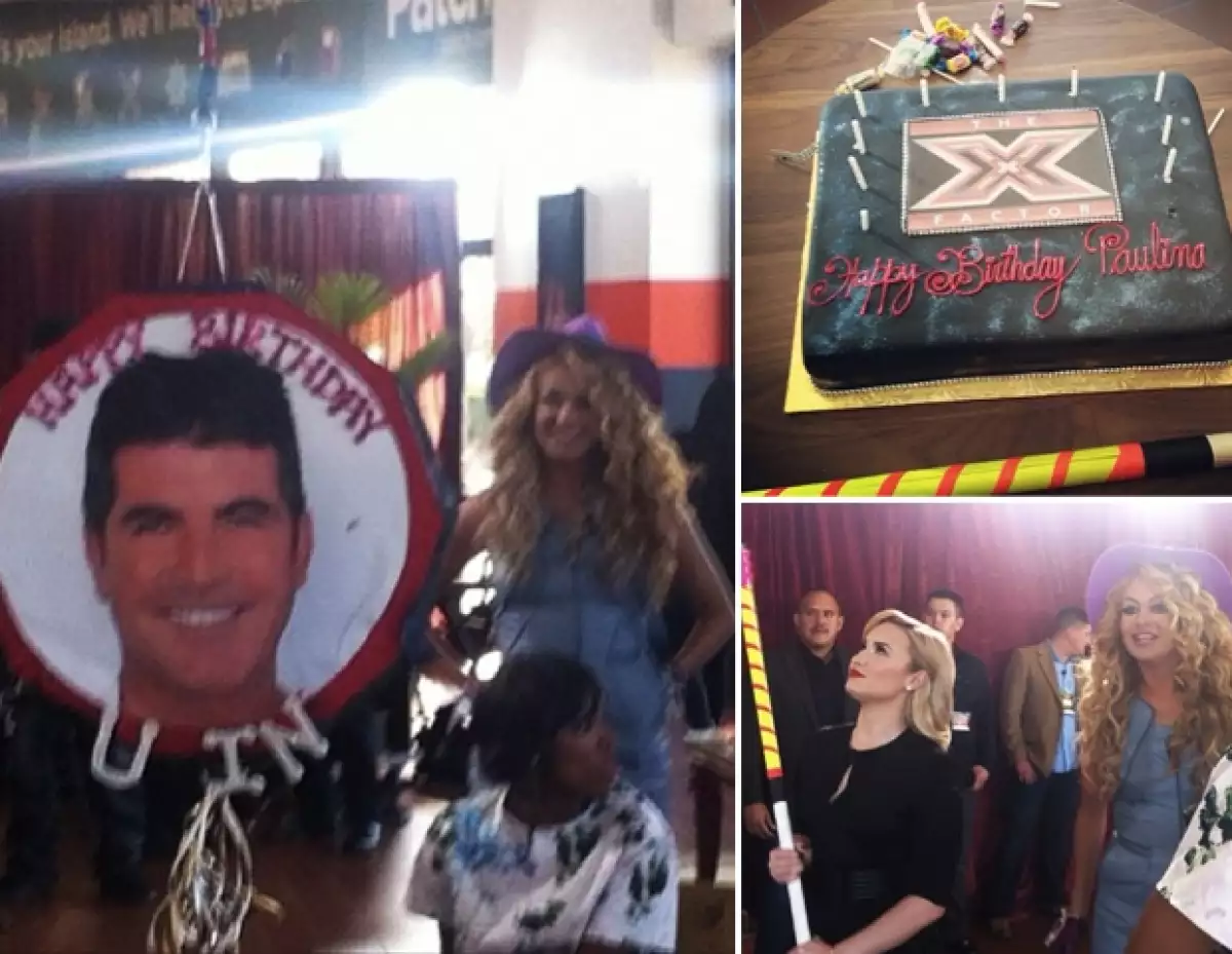 La Chica Dorada, quien cumplió años el lunes, fue festejada ayer por sus compañeros del reality con un gran pastel y para agregar una tradición mexicana, una piñata.