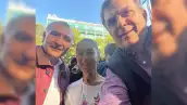 Marcelo Ebrard mostró una selfie con Claudia Sheinbaum y Adán Augusto López durante la marcha por el cuarto aniversario del gobierno de Andrés Manuel López Obrador.
