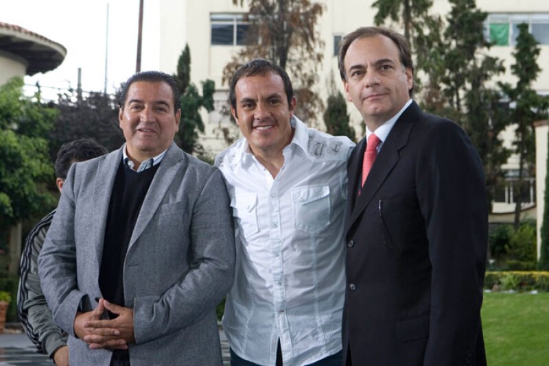Salvador Mejía durante la presentación de Triunfo del Amor