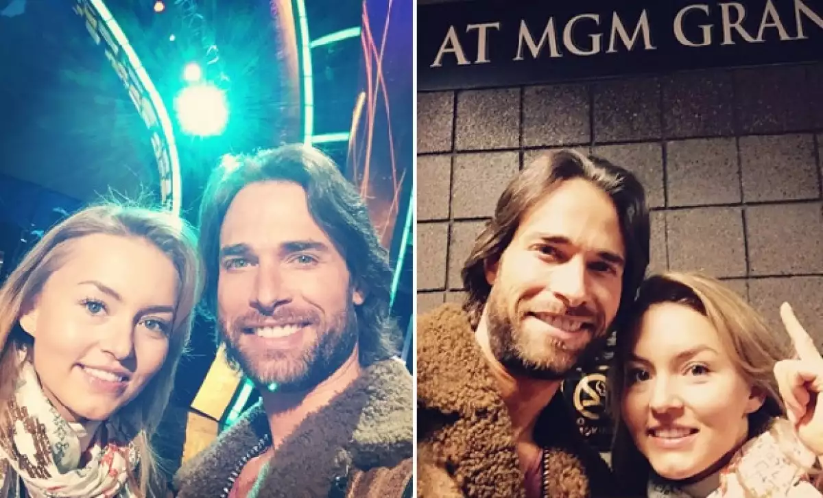 "Ensayos #LatinGrammy" / "Ya falta menos", escribió Sebastián emocionado de compartir estos momentos con Angelique.