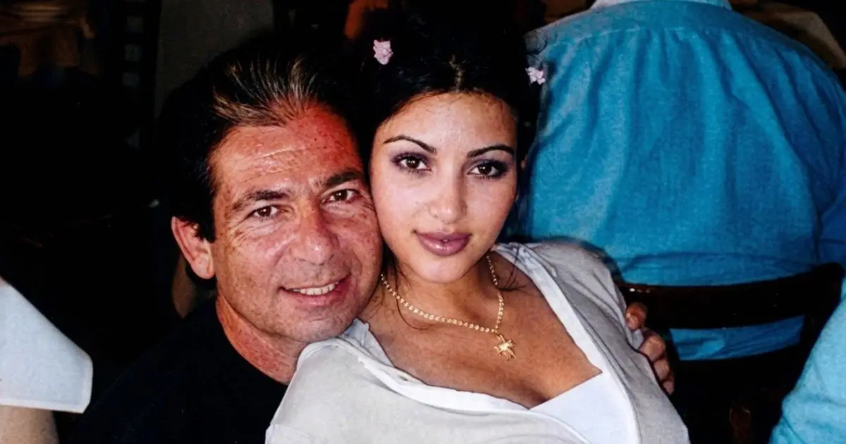 Robert Kardashian y Kim Kardashian