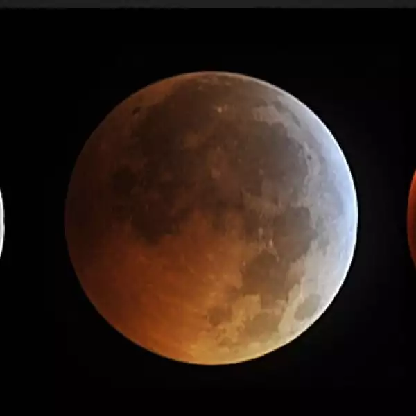 Un eclipse total de luna coincidió con el solsticio de invierno