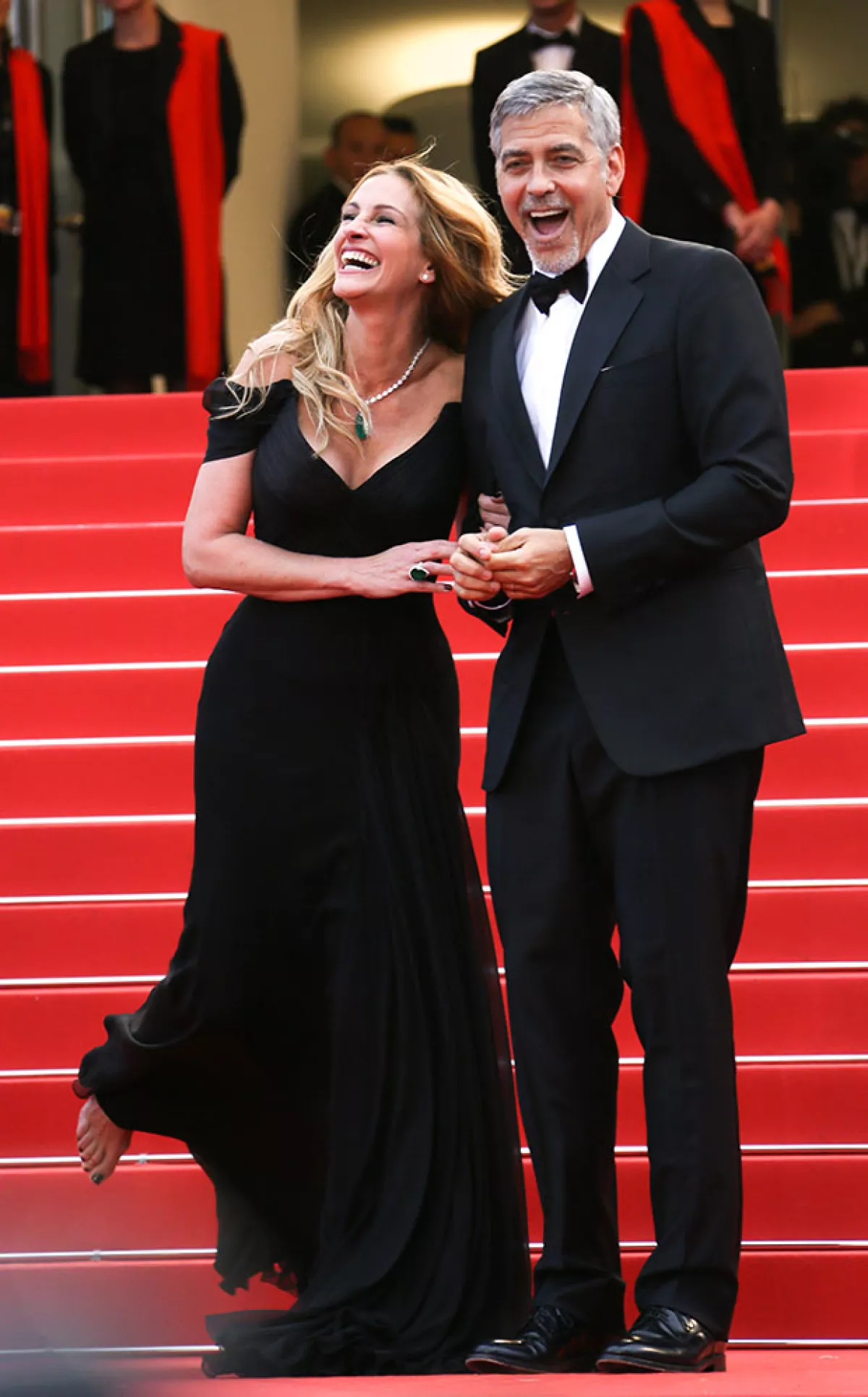 Julia Robert enamoró con su carisma en el festival de cine.