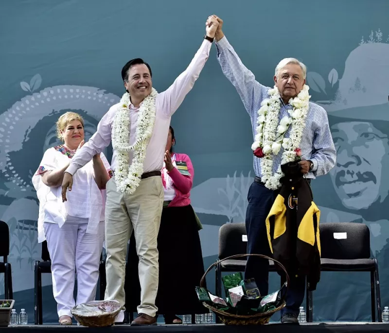 Andrés Manuel López Obrador de gira en Veracruz