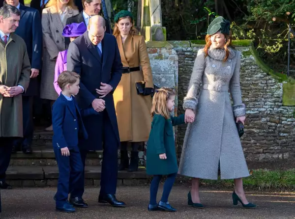 Príncipe William, príncipe George, Kate Middleton y la princesa Charlotte