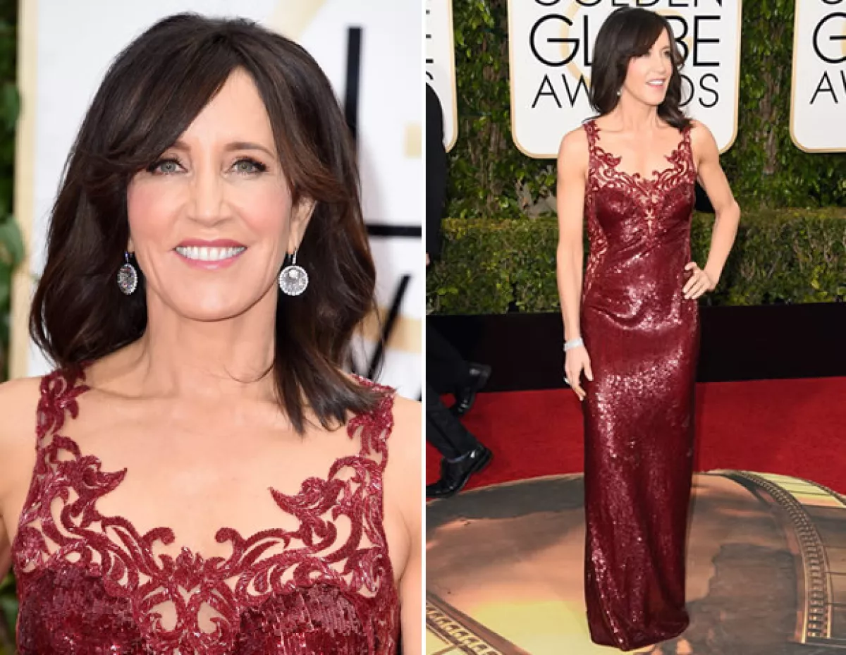 Felicity Huffman: de güera a castaña.
