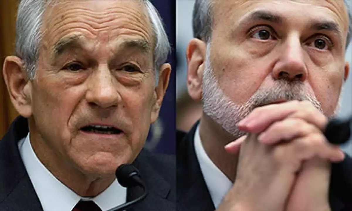 La propuesta fue hecha por el representante Ron Paul (izq) y rechazada por Ben Bernanke (der). (Foto: Cortesía CNNMoney)