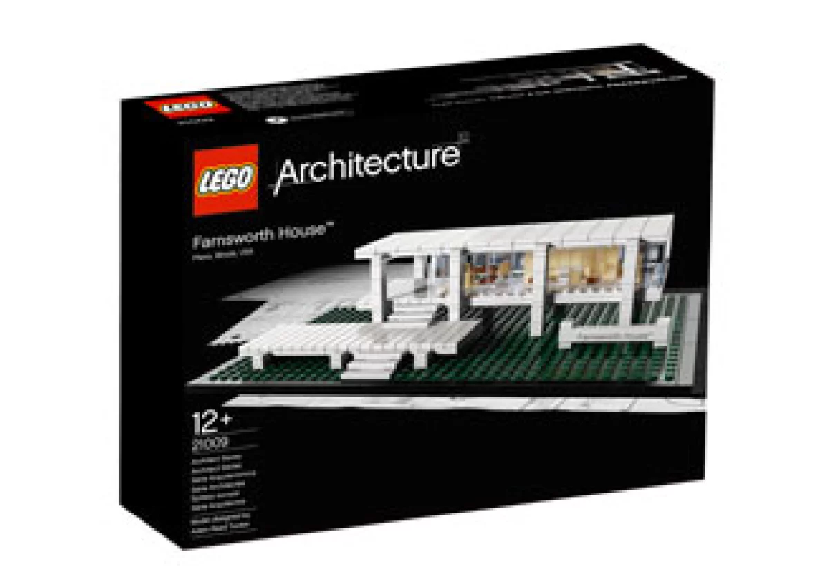 LEGO sacó al mercado un modelo de la Casa Farnsworth, obra maestra del ex director de la Bauhaus, Ludwig Mies van der Rohe. (Foto: Cortesía LEGO Group)