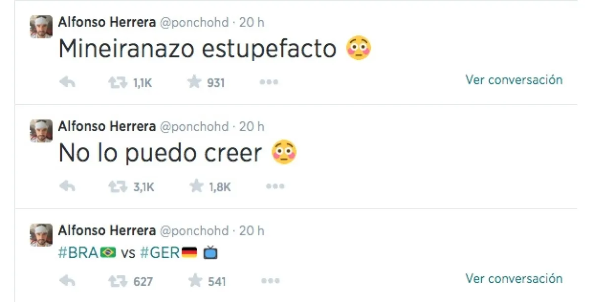 Poncho Herrera fue uno de los muchos sorprendidos tras los interminables goles de Alemania.