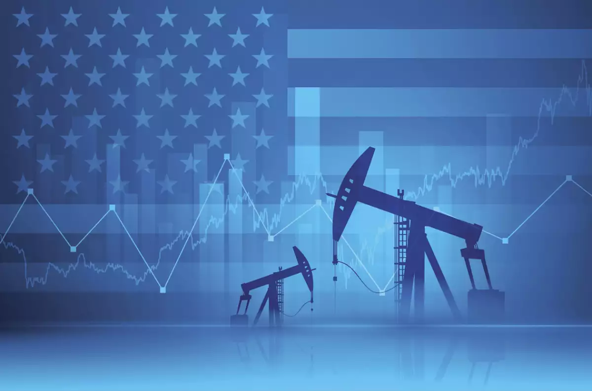Financial background - oil derricks