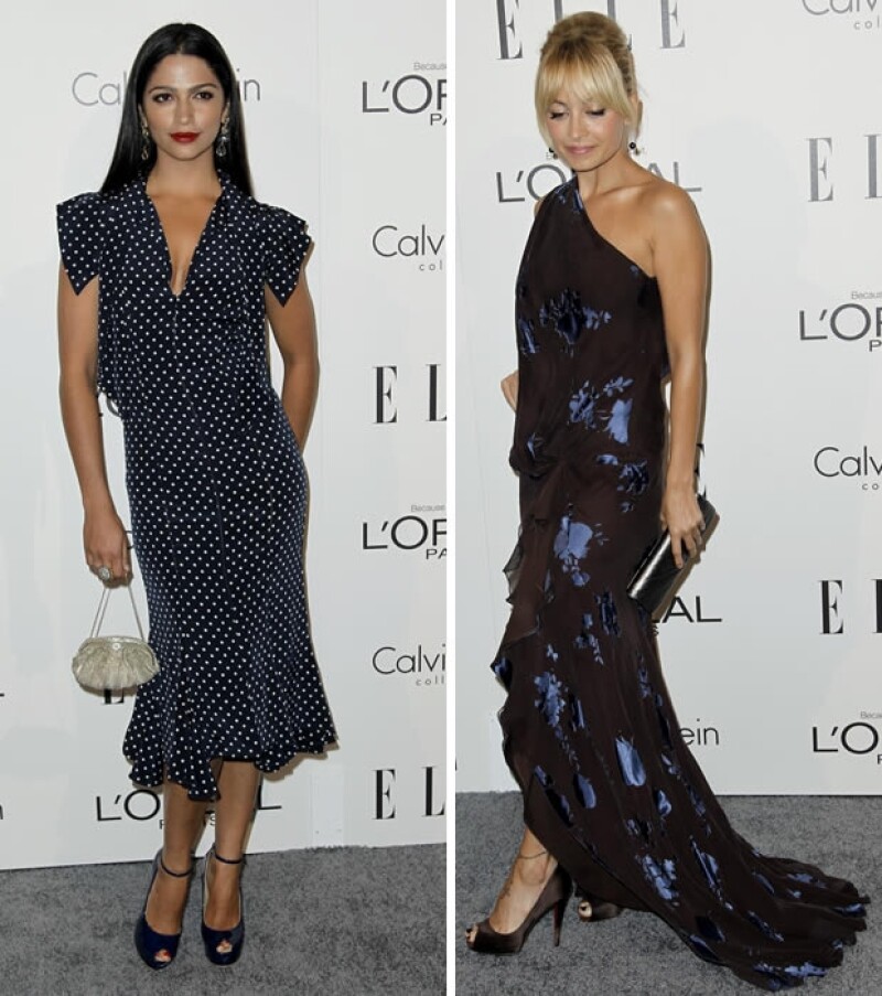 Camila Alves (izquierda), Nicole Richie (derecha).