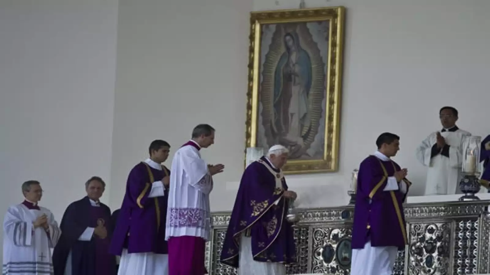 virgen, maria, papa, guanajuato, benedicto, misa