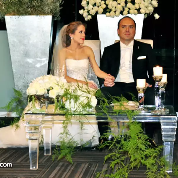 Boda de Carolina González y Bernardo Bichara Assad