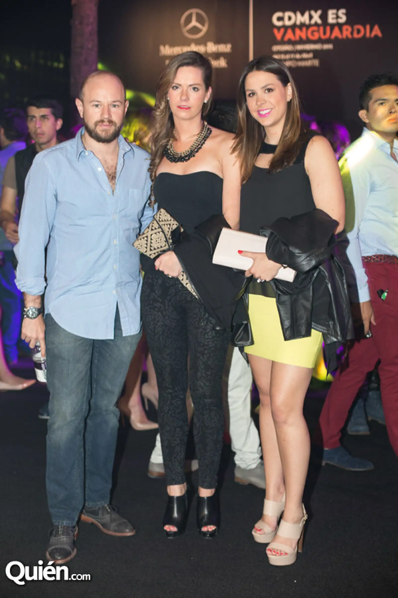 Juan Carlos López,Inés de la Barra y Daniela Saenz