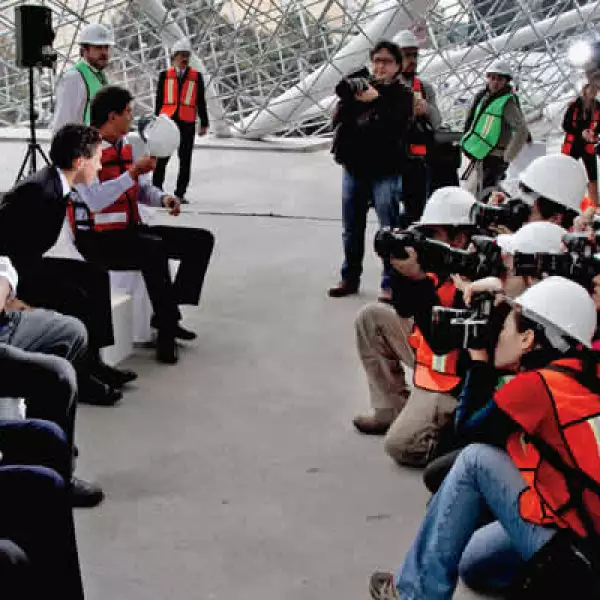 Carlos Slim puso la primera piedra de Plaza Carso en 2008, en plena crisis, y nunca frenó su construcción. Las dos torres serán el nuevo recinto de varias de sus empresas: Telcel, Sanborns, Condumex, CICSA y las fundaciones.