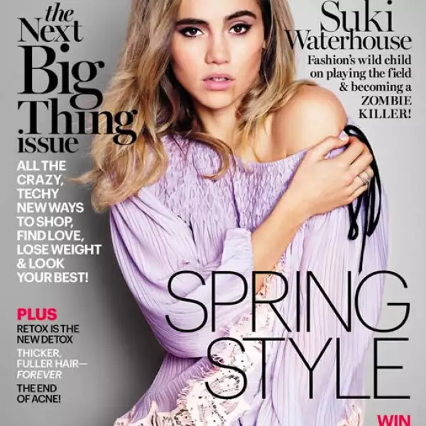 Marie Claire: Suki Waterhouse luce mejor que nunca en la portada.