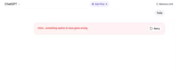 Falla ChatGPT