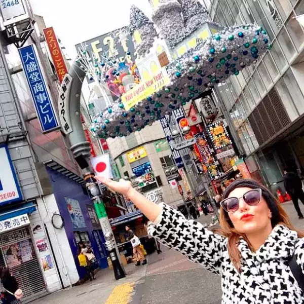 Érilka publicó su primer fotografía del 2015 en Tokio.