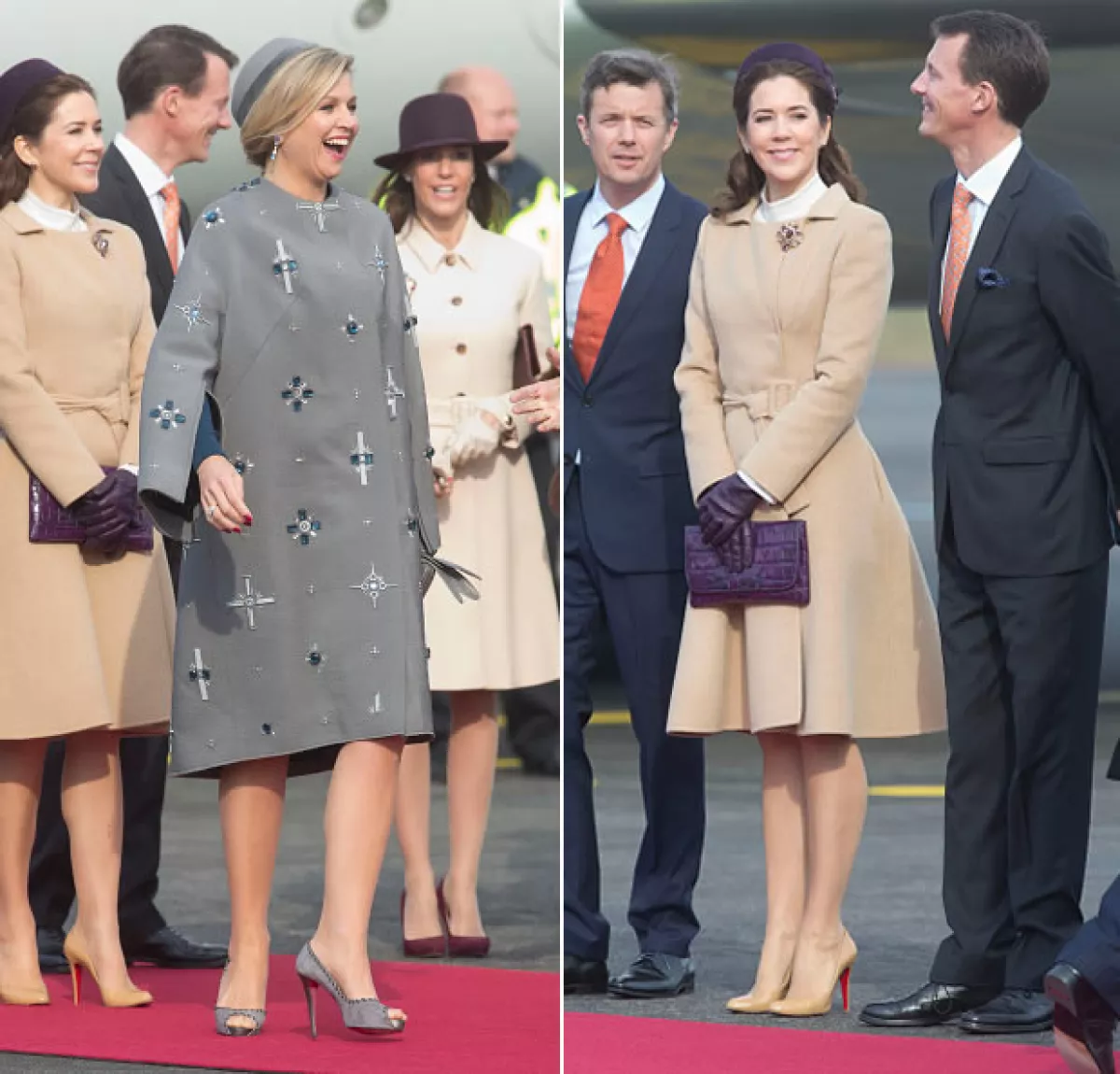 Sus outfits fueron diferentes pero coincidieron en la firma de zapatos: Louboutin.