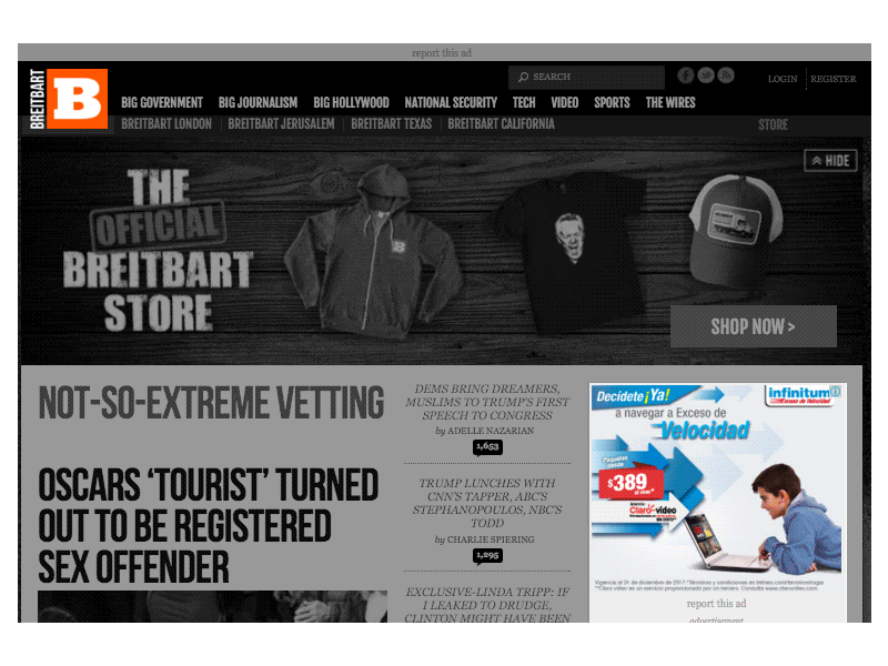 Anunciantes en sitio incómodo