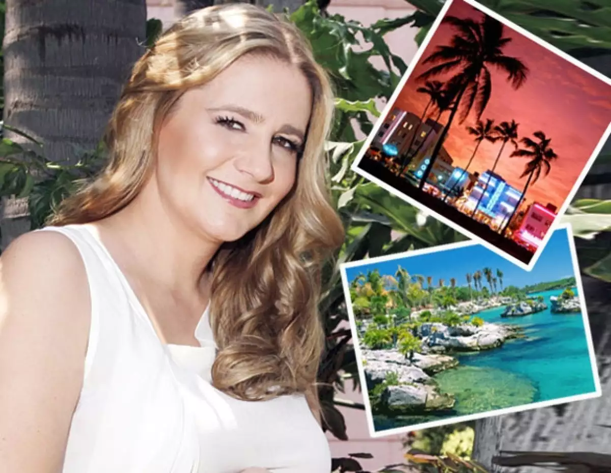 La conductora de televisión no pierde ninguna oportunidad para visitar las encantadoras playas de Quintana Roo.