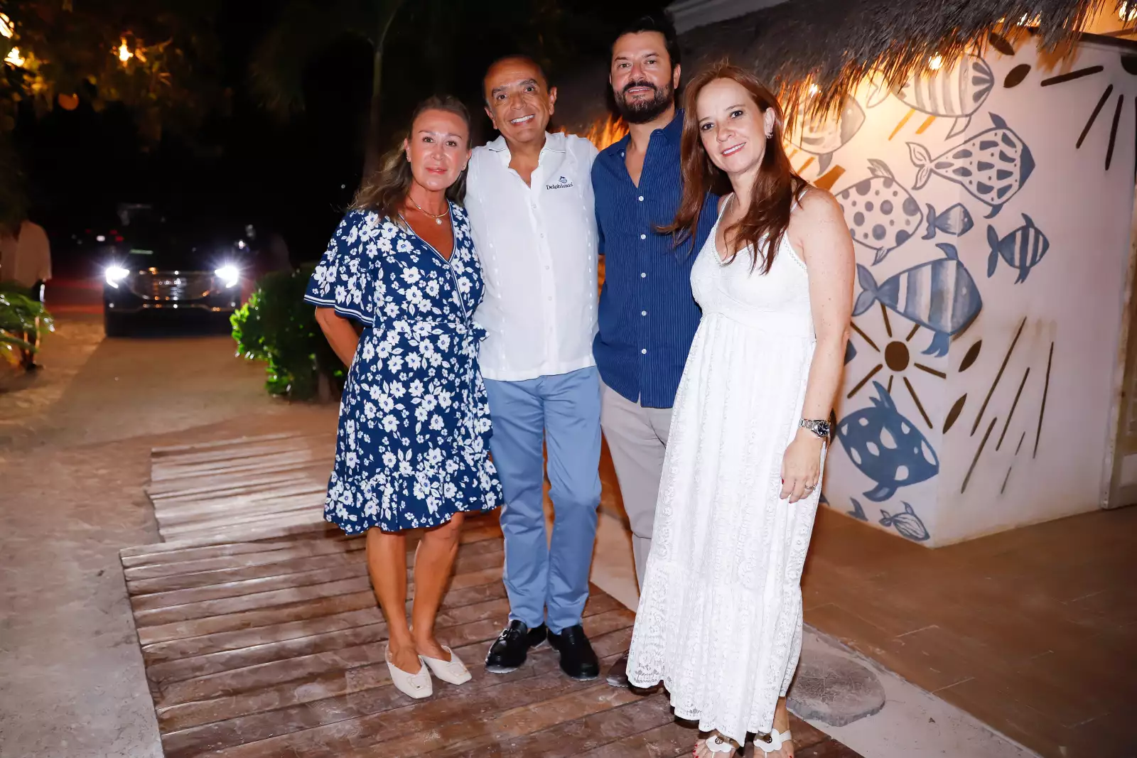 Millie y Alfonso Fernández con Alejandro y Pau Espinosa