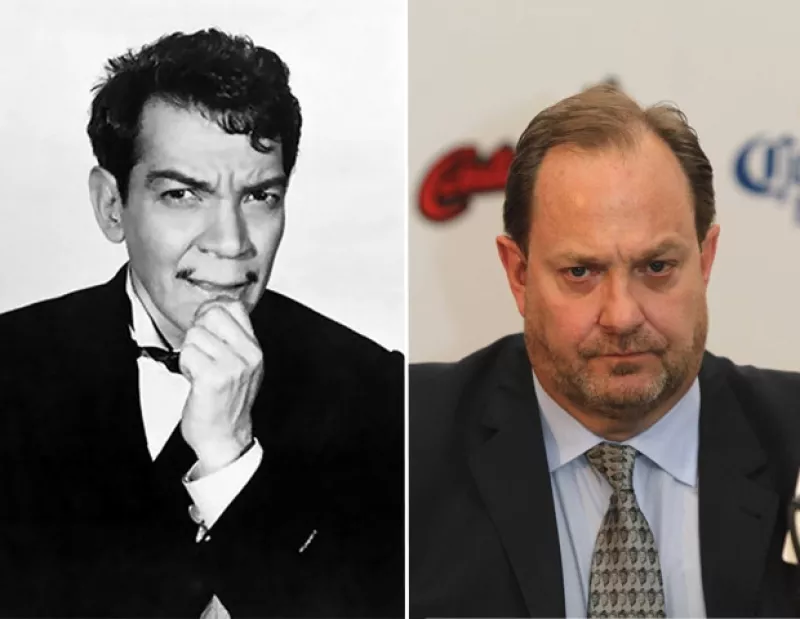 Mario Moreno `Cantinflas´(Izq.) adoptó a Mario Moreno Ivanova (Der.)