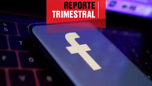 Reporte trimestral de Meta, compañía que abarca Facebook.