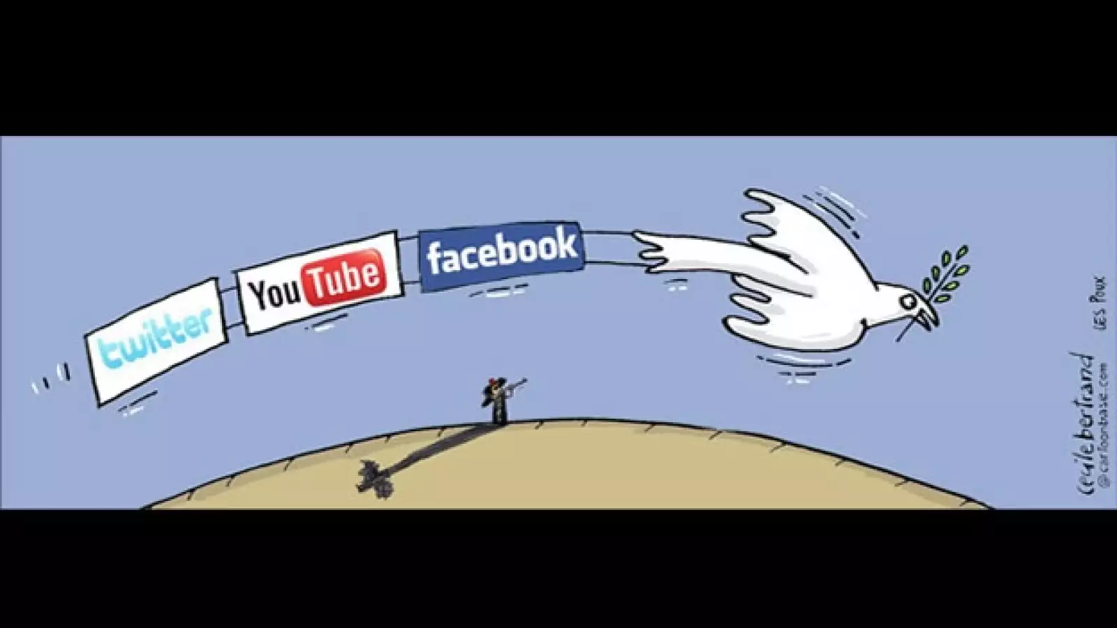 Gadhafi - caricatura - Cecile Bertrand