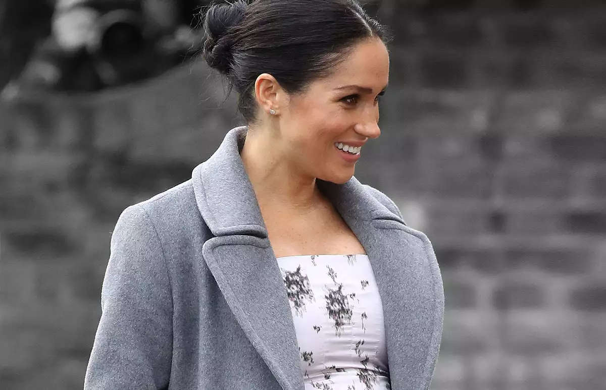 Meghan-Markle-Winter-Invierno-Floral-Vestido