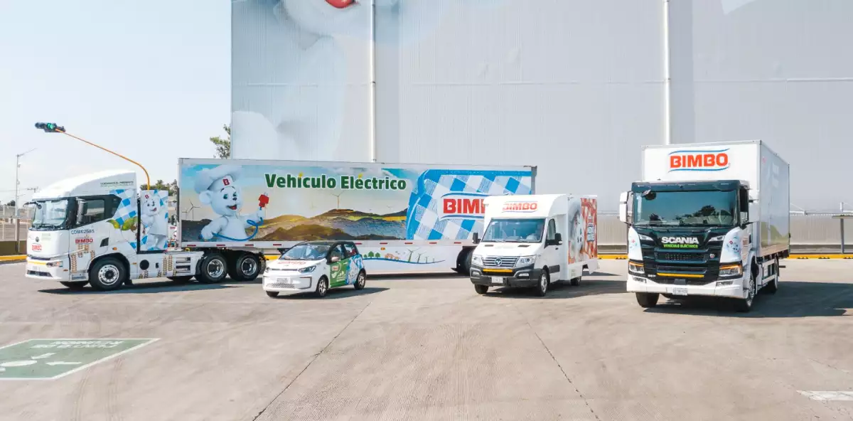 Bimbo comenzó a integrar autos eléctricos en 2013. 