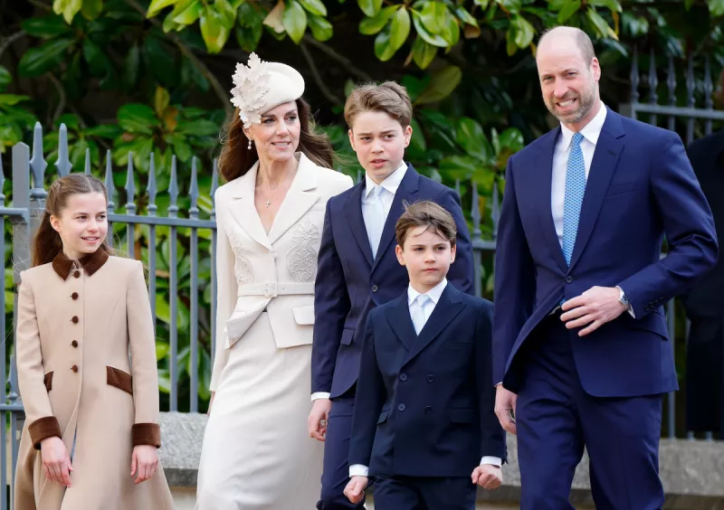 Príncipe William, Kate Middleton y sus hijos; George, Charlotte y Louis.